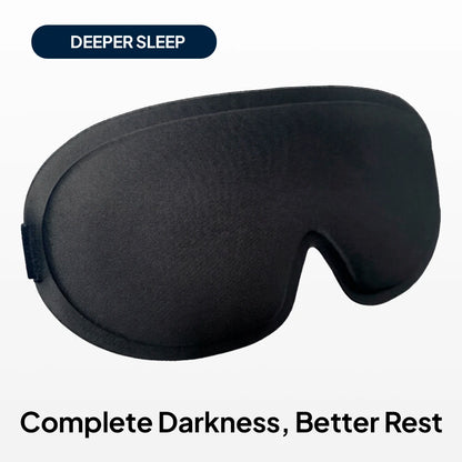 Black Total Blackout 3D Sleep Mask designed for deeper, more restful sleep