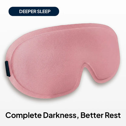 Pink Total Blackout 3D Sleep Mask designed for deeper, more restful sleep