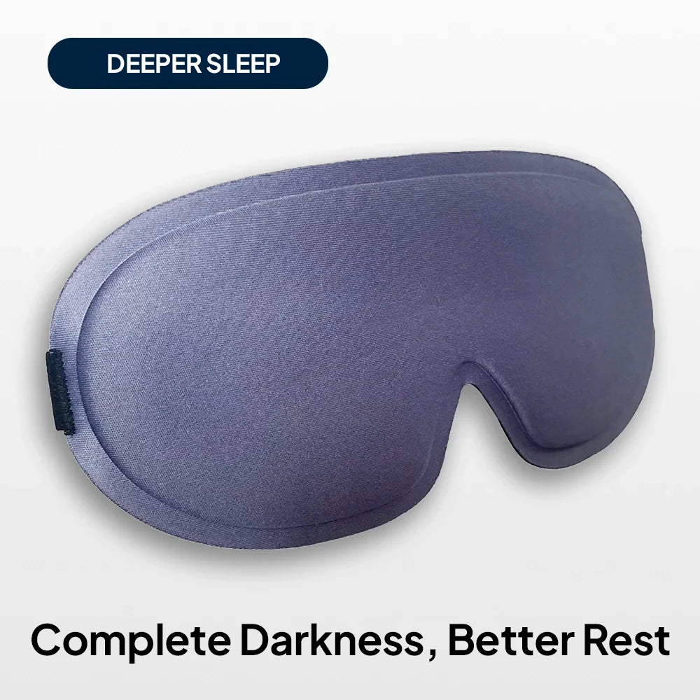 Purple Total Blackout 3D Sleep Mask designed for deeper, more restful sleep